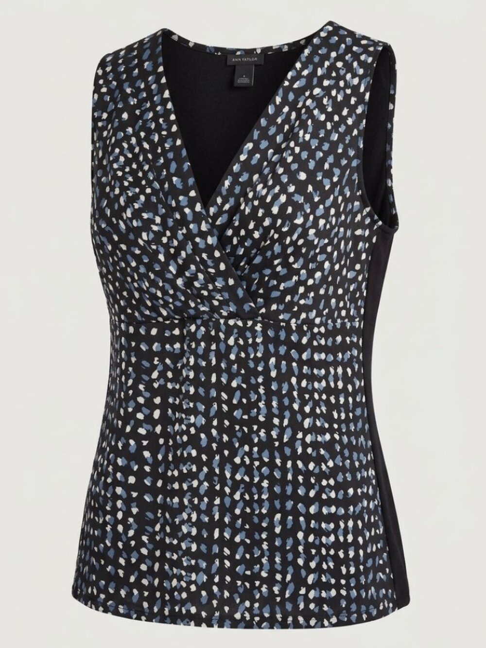 Ann Taylor Geometric Print Shell Tank M Silky Professional